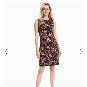 Embroidered artisan floral sheath dress BHWM